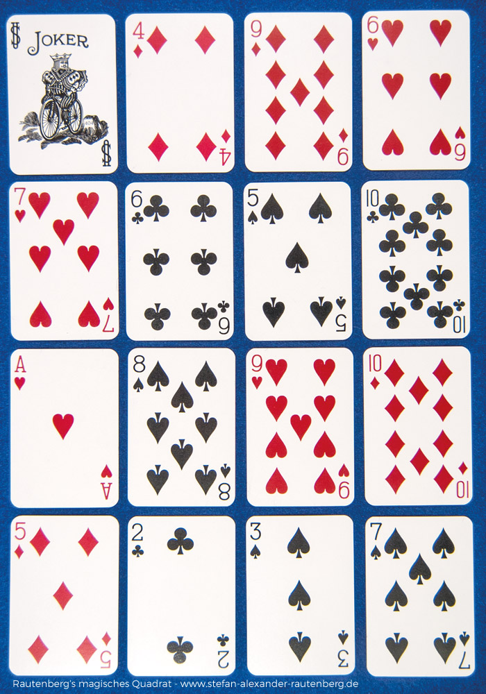 Rautenbergs magisches Quadrat blau